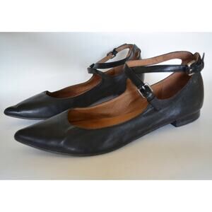 Frye Women’s Sienna Cross Point Toe Ballet Flat Shoes Size 9
